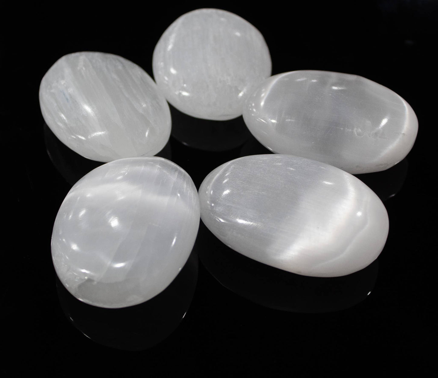 Selenite Palm Pillow Stone 5cm to 8cm