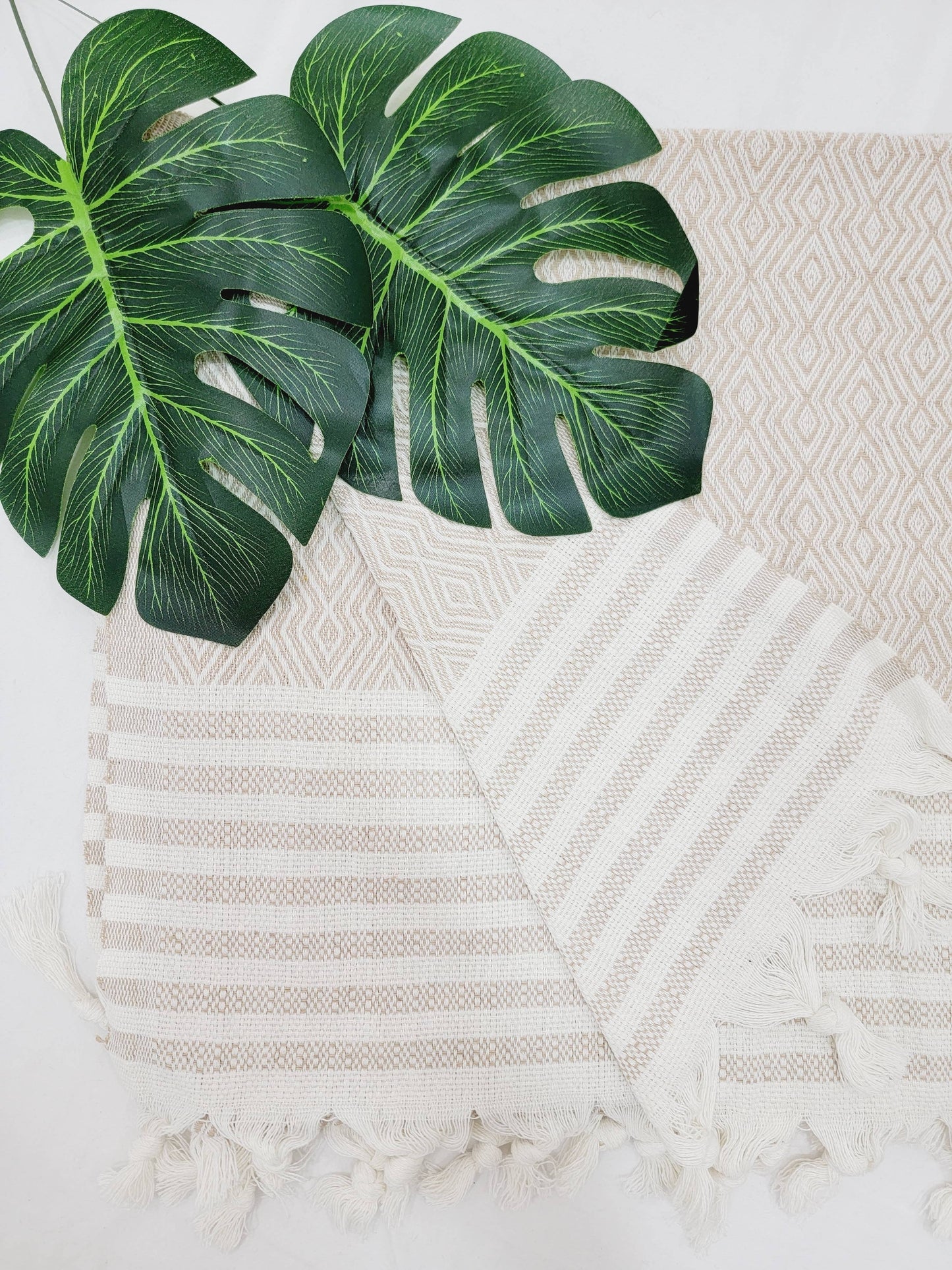 Throw Blanket - Cotton -Hand woven