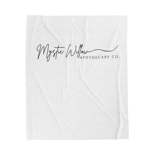 Mystic Willow Velveteen Plush Blanket - Cozy Home Decor