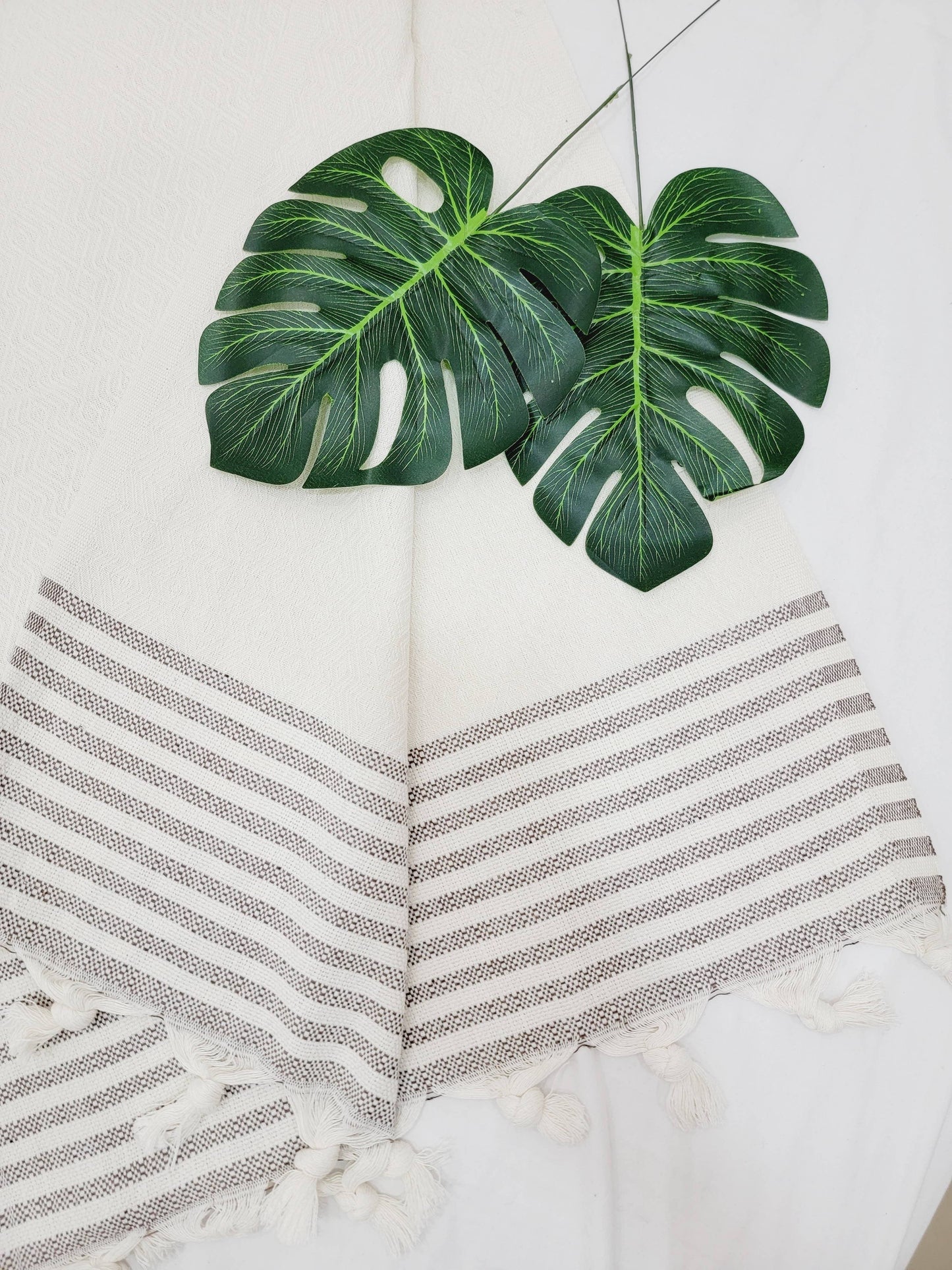 Throw Blanket - Cotton -Hand woven