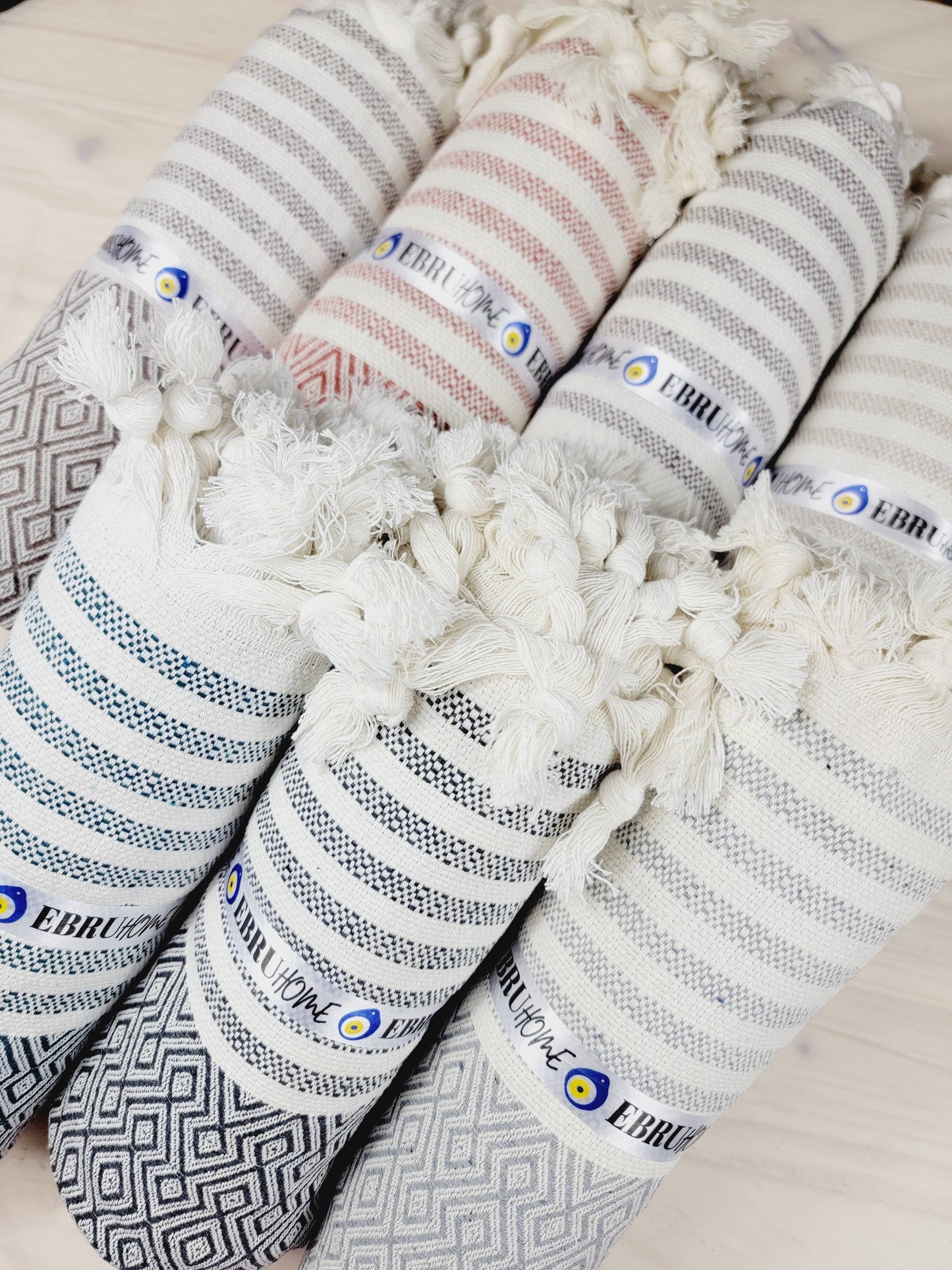 Throw Blanket - Cotton -Hand woven
