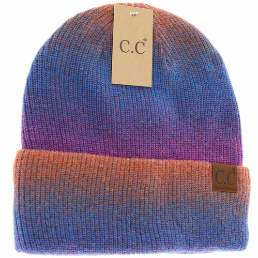 Unisex Ombre Cuffed C.C Beanie