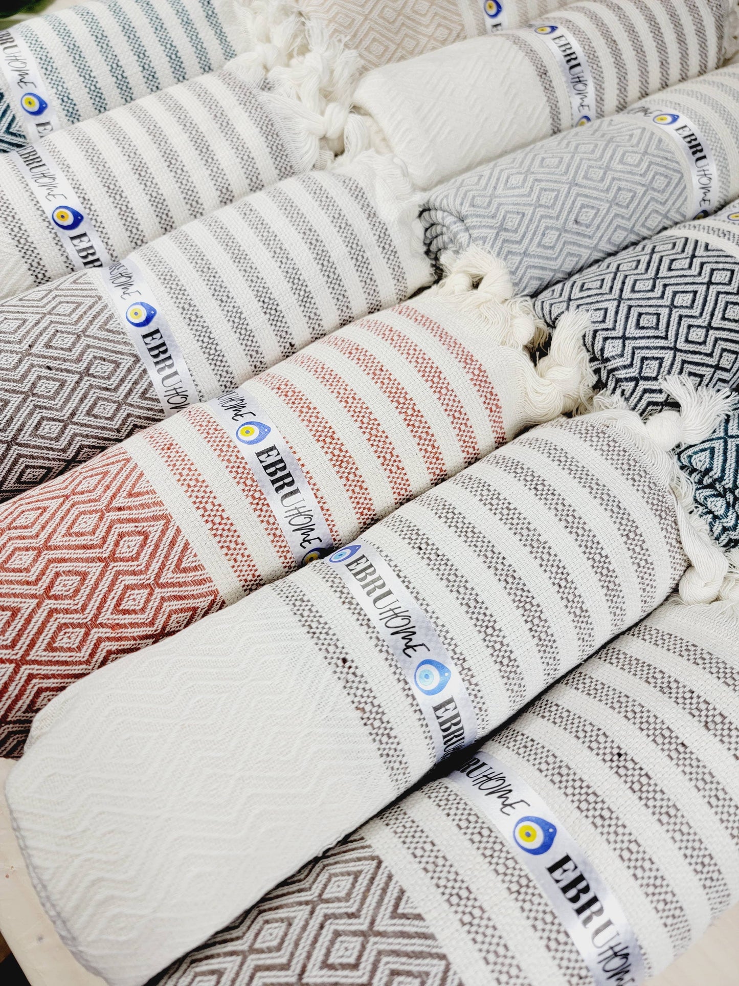 Throw Blanket - Cotton -Hand woven