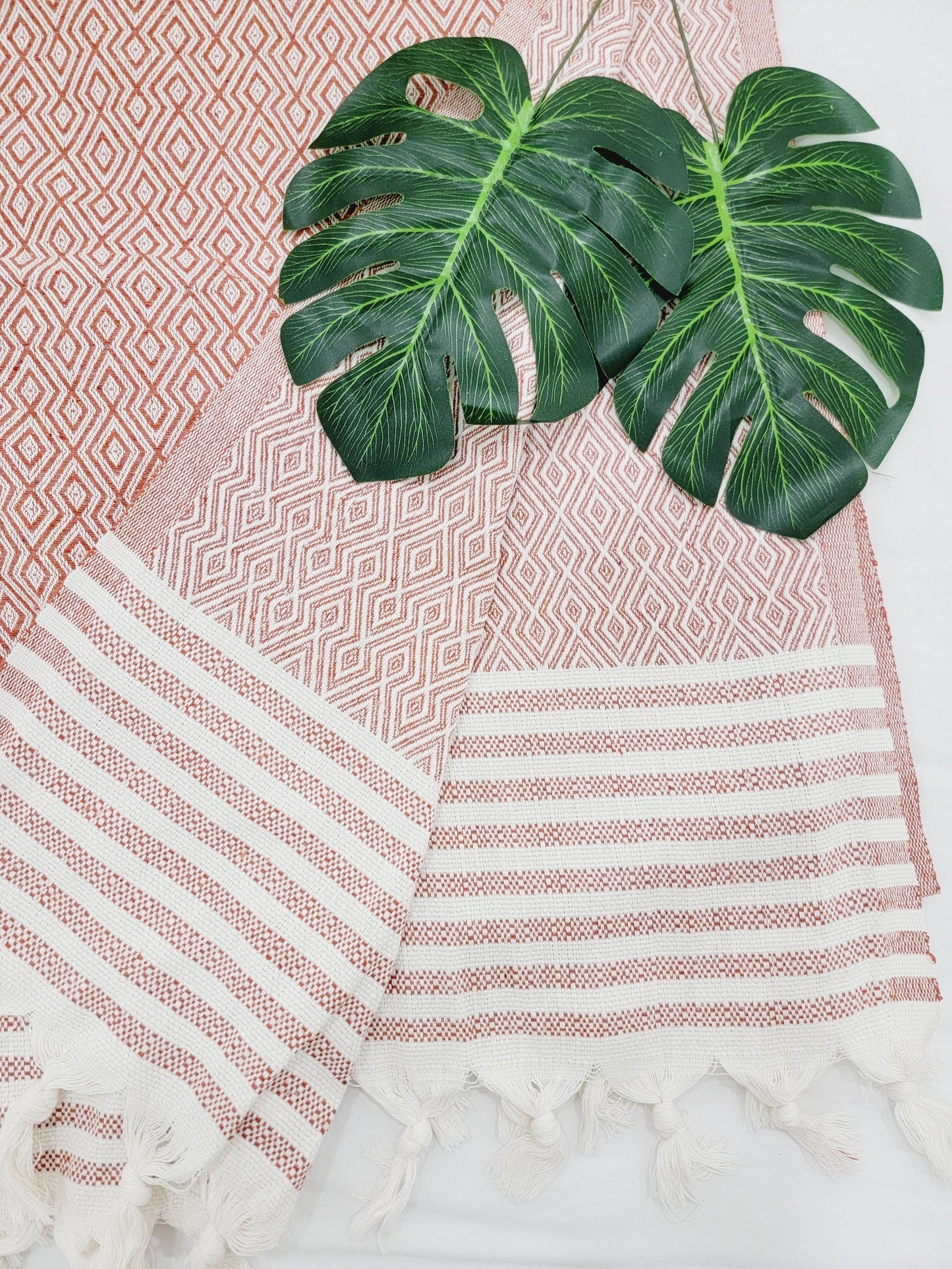 Throw Blanket - Cotton -Hand woven