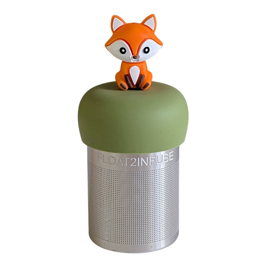 Orange Fox | Floating Tea Steeper | Green Base | White Strip