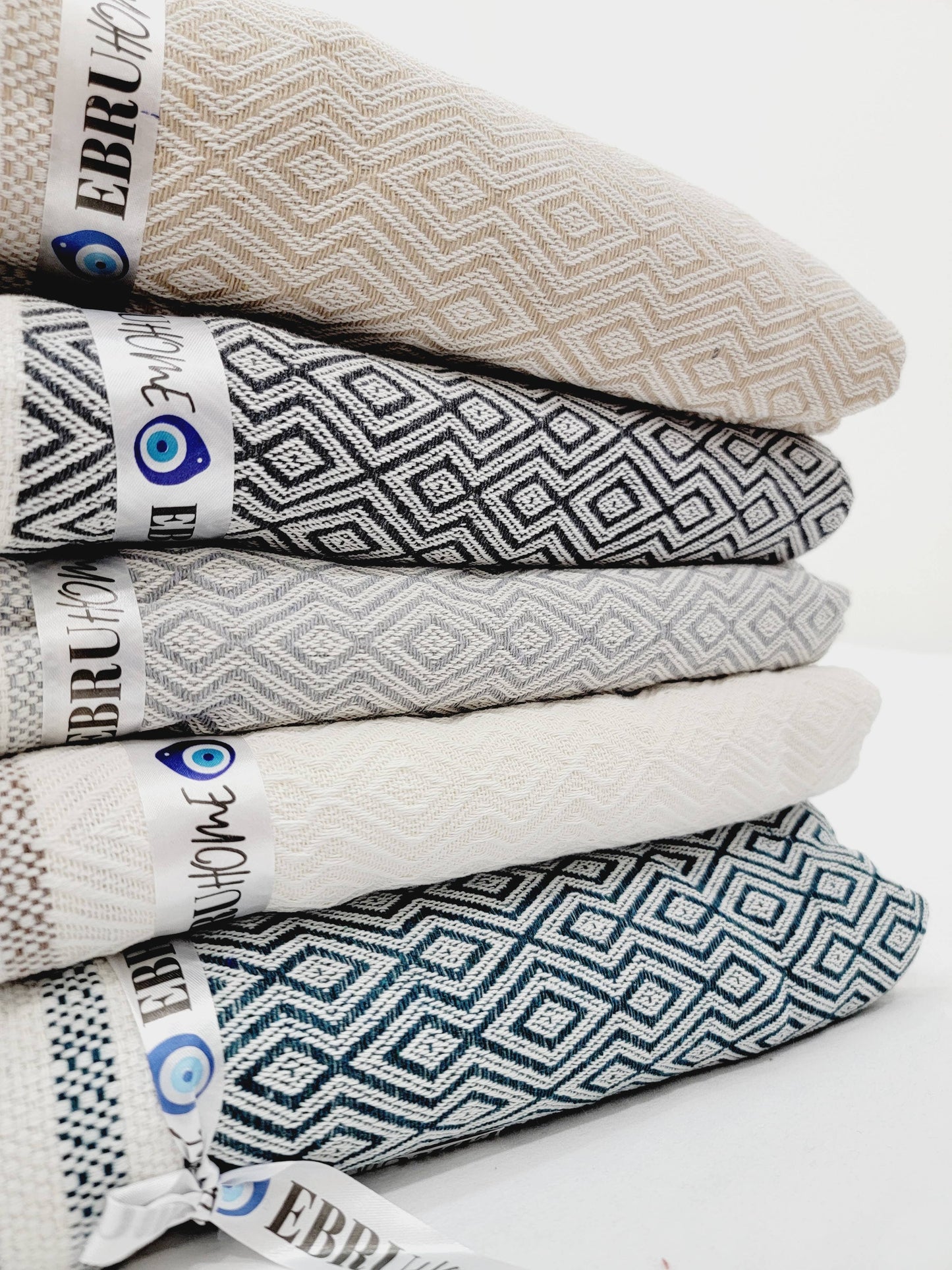 Throw Blanket - Cotton -Hand woven