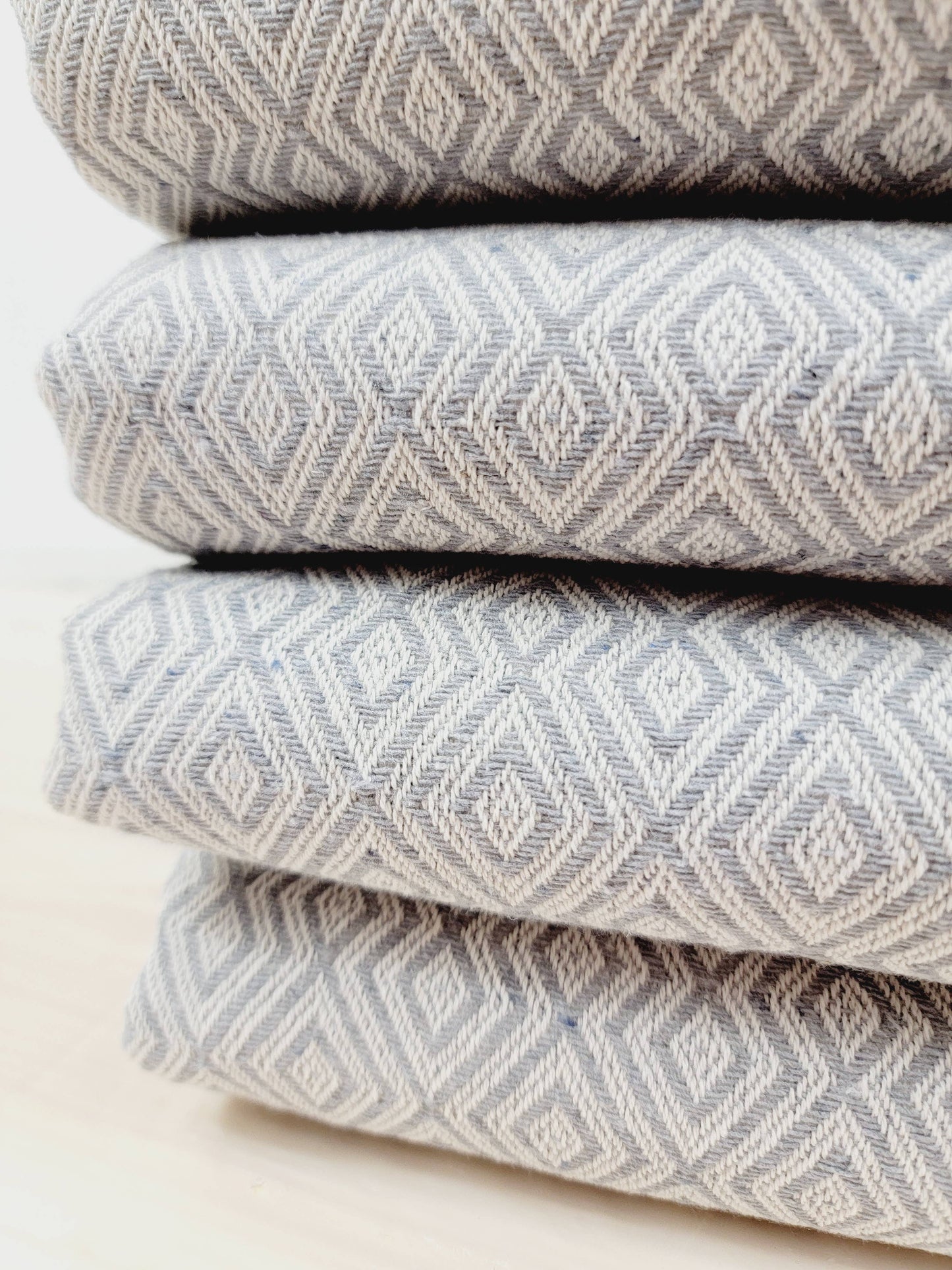 Throw Blanket - Cotton -Hand woven