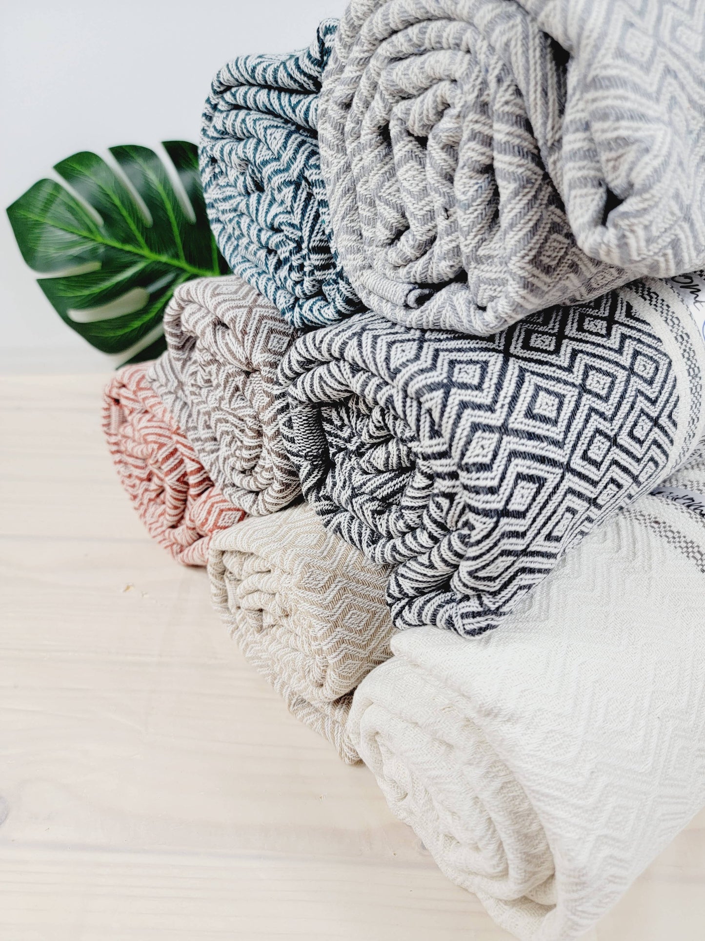 Throw Blanket - Cotton -Hand woven
