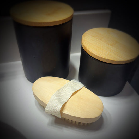 Natural Wooden Bristle Body Brush