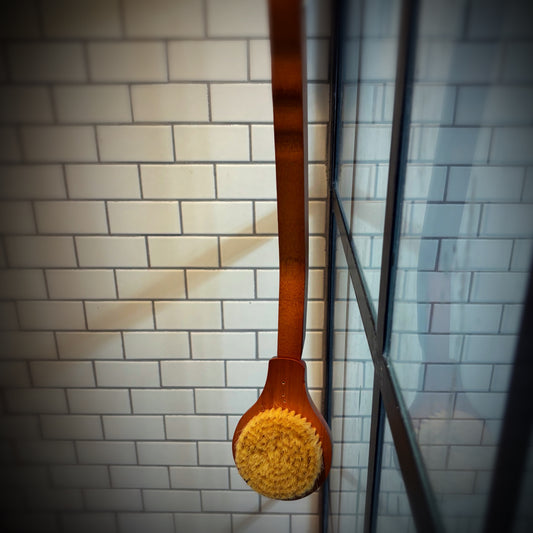 Ergonomic Bamboo Wooden Bath Brush